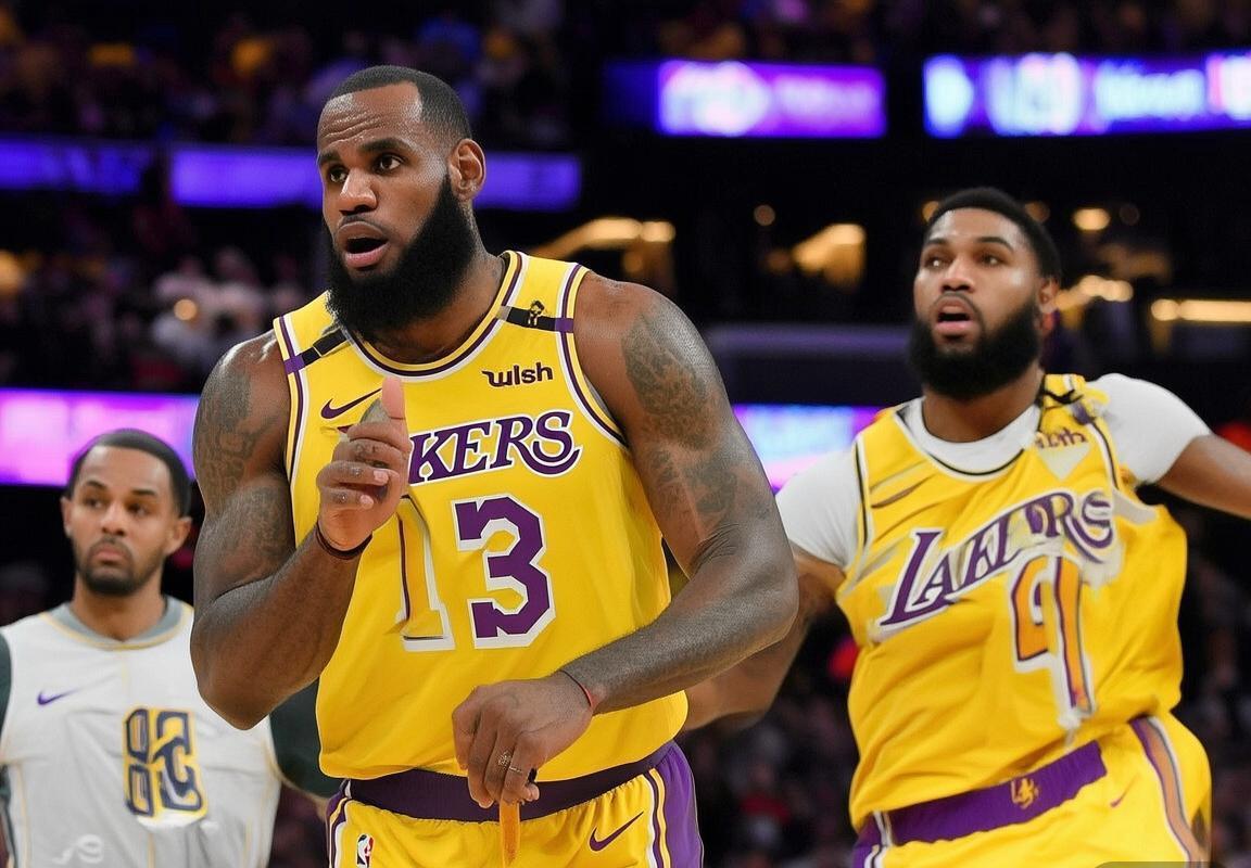 湖人险胜掘金晋级总决赛：詹姆斯戴维斯双星领航(图2)